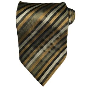 Roberto Villini Collezione Tie Mens  60.5"  L, 4" W Striped 100% Silk  Handmade